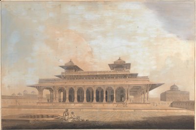 En del av palatset i Allahabad av Thomas Daniell