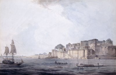 Ramnagar, Near Banaras [Varanasi], Uttar Pradesh, S.O. 1788-9 av Thomas Daniell