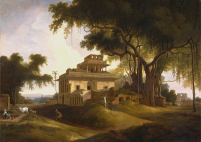 Ruinerna av Nauratan, Sasaram, Bihar av Thomas Daniell