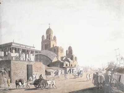 Street Scene, från "Views in Calcutta" av Thomas Daniell, 1786-1788 av Thomas Daniell