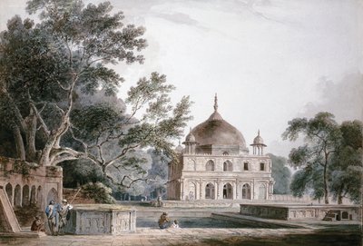 Prins Khusraus mausoleum, Allahabad, Uttar Pradesh, av Thomas Daniell