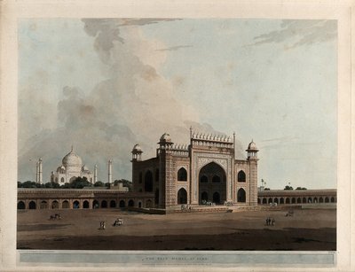 Taje Mahal, vid Agra av Thomas Daniell