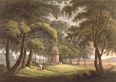 Graven av en morisk dam, Bengal, graverad av Joseph Constantine Stadler (fl.1780-1812) pub. av Edward Orme (1774-c.1820) 1803 (litho) av Thomas Daniell