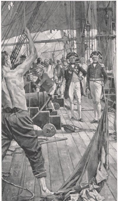 Hoisting the Famous Signal, illustration från 
