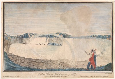 ?En österut av Niagaras stora katarakt?, 1762 av Thomas Davies