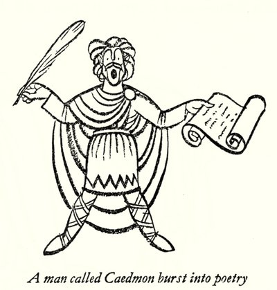 Caedmon (litografi) av Thomas Derrick