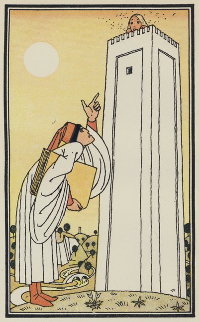 Illustration till Boccaccios Dekameron (färglitografi) av Thomas Derrick
