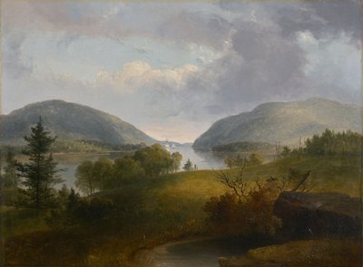 Hudsonfloden vid Bear Mountain av Thomas Doughty