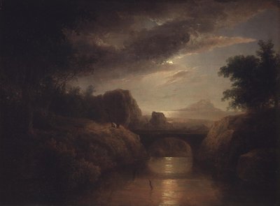 Månbelyst landskap av Thomas Doughty