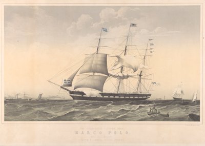 Det berömda Clipper-skeppet Marco Polo av Thomas Dove