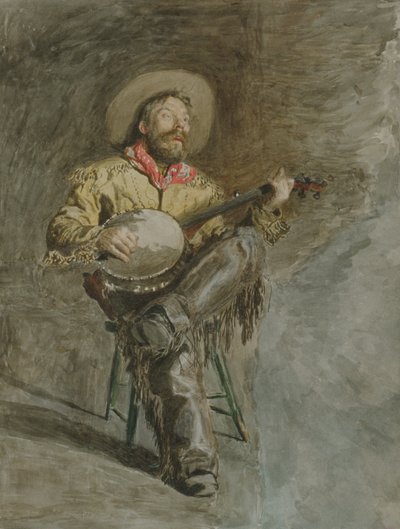 Sjungande cowboy av Thomas Eakins