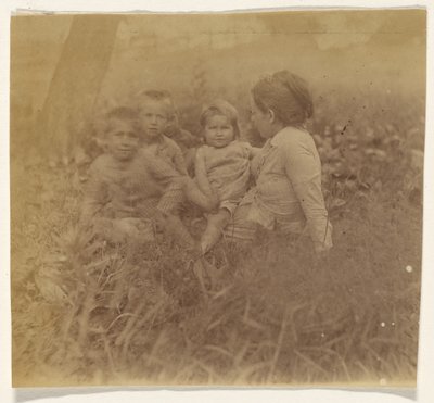 [Frances Eakins Crowell och fyra av hennes barn] av Thomas Eakins
