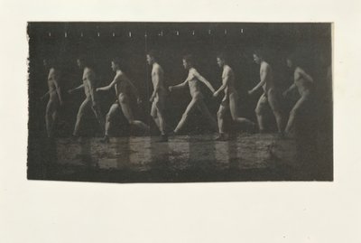 Marey Wheel-fotografier av oidentifierad modell, 1884. av Thomas Eakins