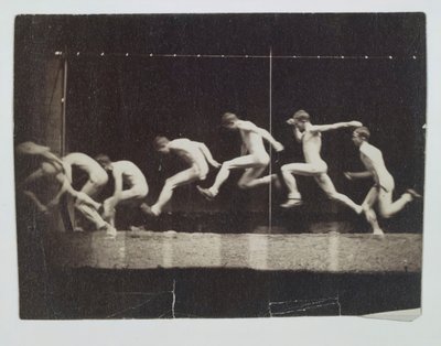 Marey Wheel-fotografier av oidentifierad modell, 1884. av Thomas Eakins