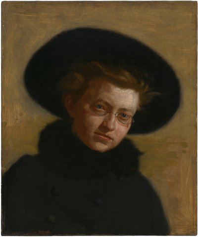 Porträtt av Lillian Hammit (Flicka med stor hatt) av Thomas Eakins