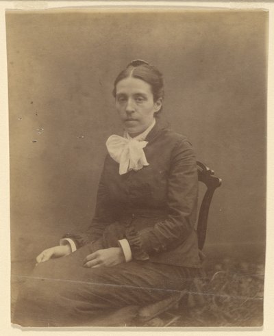 [Porträtt av medelålders kvinna] av Thomas Eakins