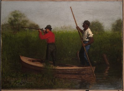 Jakt på rallar på Delawarefloden av Thomas Eakins