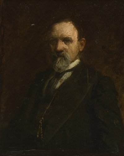 Studie till "Porträtt av Joshua Ballinger Lippincott" av Thomas Eakins