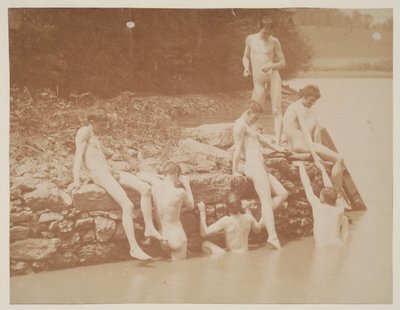 Studie för simning, 1883. av Thomas Eakins
