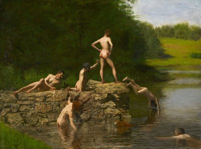 Simning  av Thomas Eakins