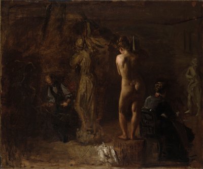 William Rush Carving His Allegorical Figure of Schuylkill River, Study av Thomas Eakins