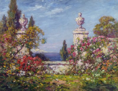 En medelhavsträdgård av Thomas Edwin Mostyn