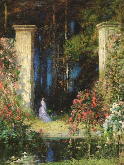 Den gamla porten (olja på duk) av Thomas Edwin Mostyn