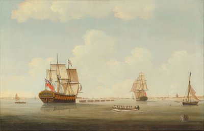 HMS Woolwich under bogsering av Thomas Elliott
