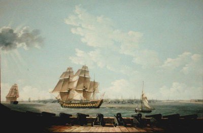 Southsea Battery (olja på duk) av Thomas Elliott
