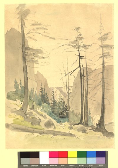 Bergslandskap - studie av Thomas Ender