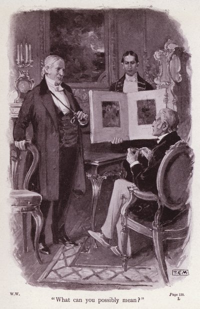 Illustration för The Woman in White av Wilkie Collins (litho) av Thomas Eyre Macklin