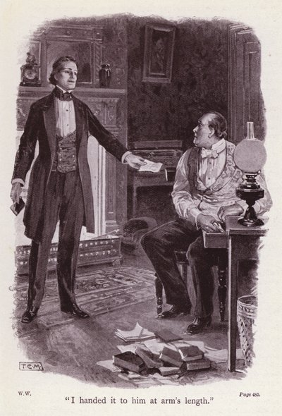 Illustration för The Woman in White av Wilkie Collins (litho) av Thomas Eyre Macklin