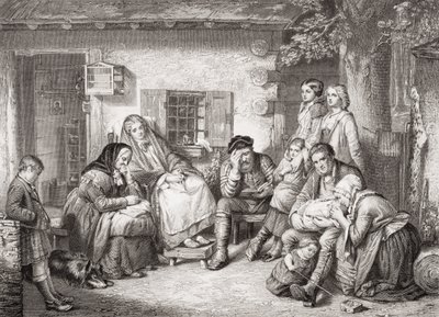 Sunday in the backwoods of Canada, från `Illustrations of English and Scottish History