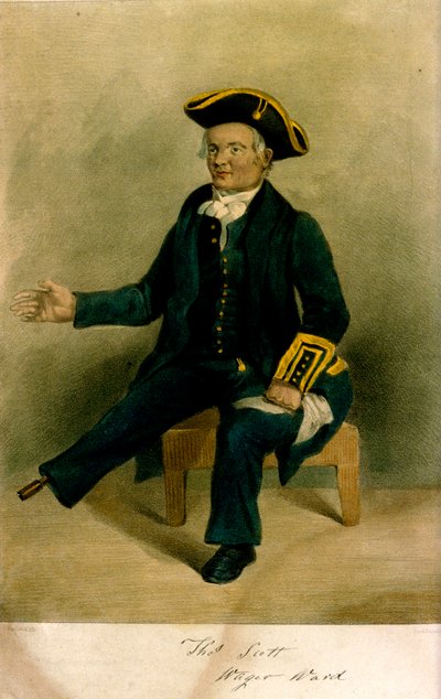 Thos Scott [från] Wager Ward" [på Greenwich Hospital]. av Thomas Fairland