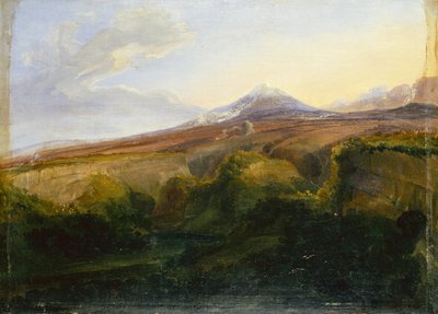 Utsikt över Vesuvius (olja ombord) av Thomas Fearnley