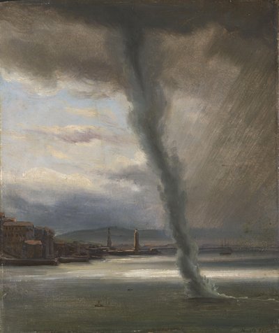 En vattenpipa vid Neapelbukten av Thomas Fearnley