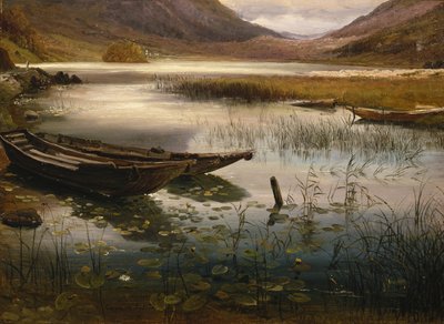 Båtar och näckrosor av Thomas Fearnley