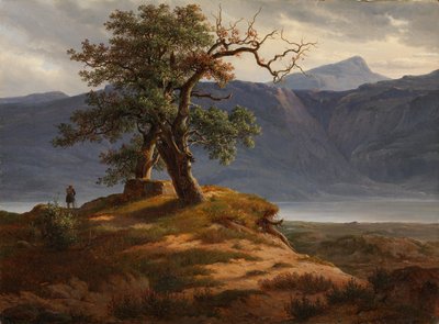 Landskap med vandringsmann av Thomas Fearnley