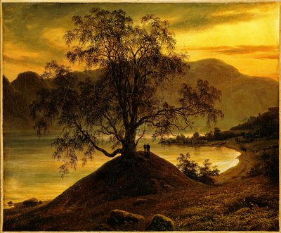 Gammal björk vid Sognefjorden av Thomas Fearnley