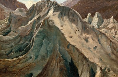 Studie från Grindewaldglaciären av Thomas Fearnley