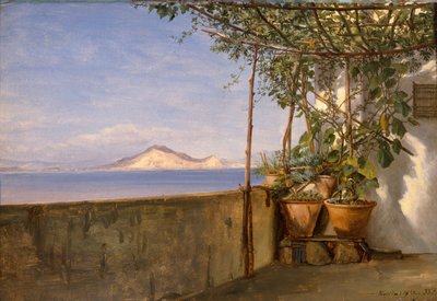Terrass i Procida av Thomas Fearnley