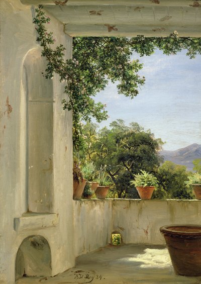 Terrass i Sorrento av Thomas Fearnley