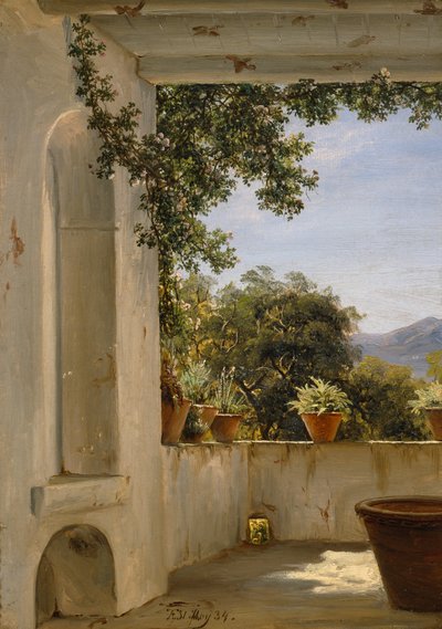 Terrass i Sorrento av Thomas Fearnley