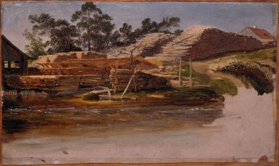 Holzlager av Thomas Fearnley