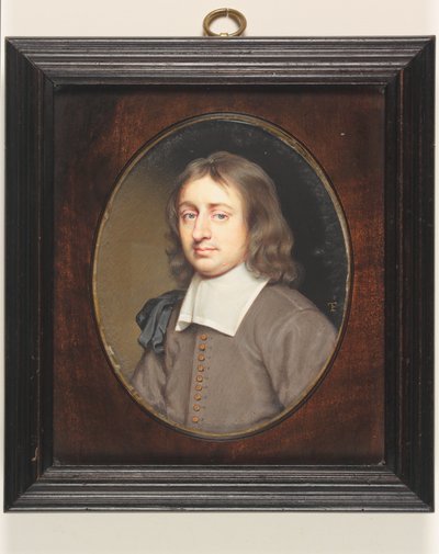 Christopher Simpson (akvarell på veläng) av Thomas Flatman