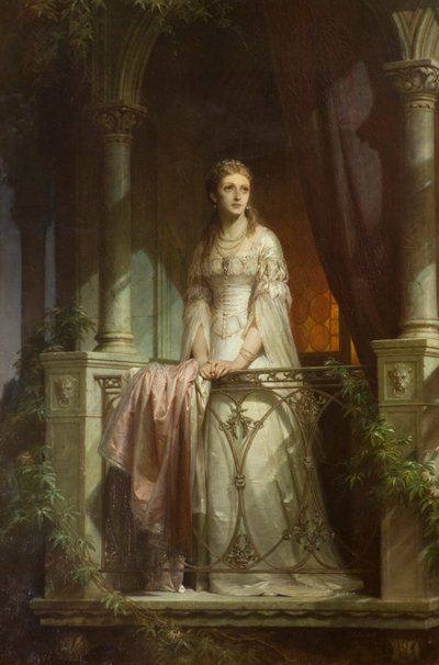 Julia på balkongen av Thomas Francis Dicksee