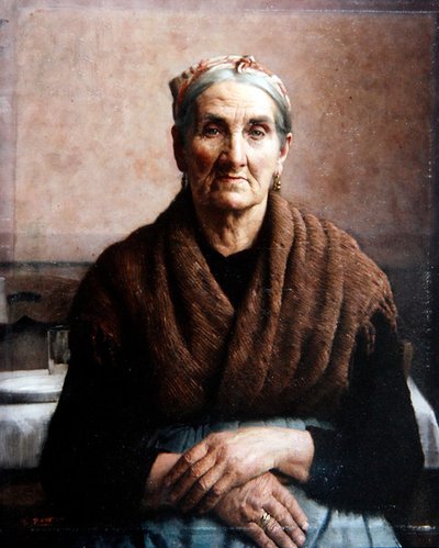 Madame Dafashno (olja på duk) av Thomas Frederick Mason Sheard