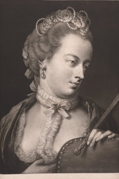 Lady elegant klädd av Thomas Frye