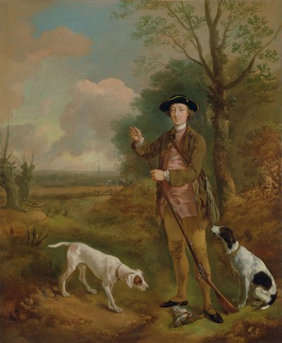 Major John Dade (1726-1811) från Tannington, Suffolk, ca 1755 (olja på duk) av Thomas Gainsborough