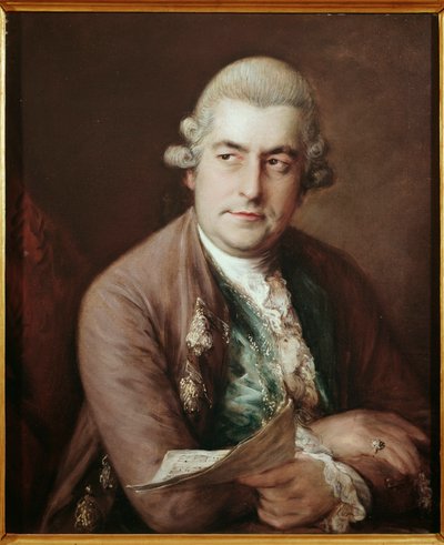 Porträtt av den tyske kompositören Johann Christian Bach av Thomas Gainsborough